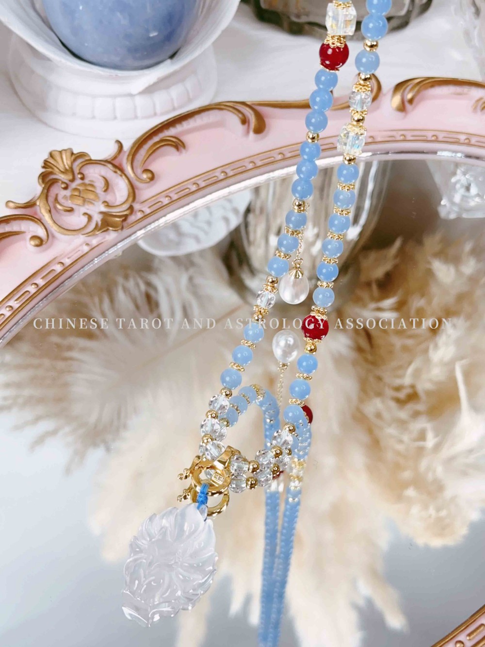 （白狐狸海蓝宝）项链